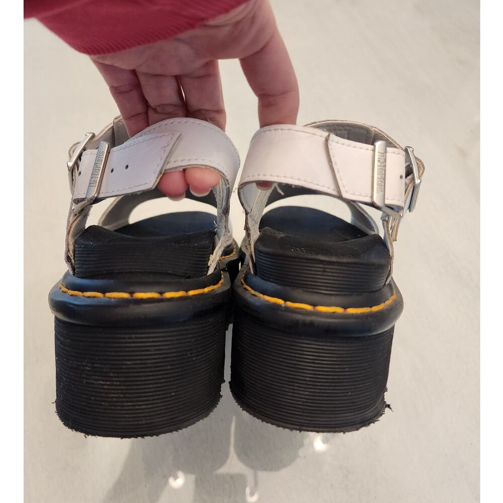 Dr. Martens White and Black Platform Sandals - Picture 5 of 9